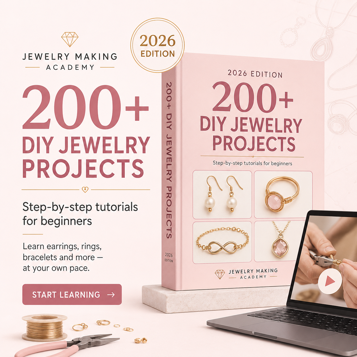 The Jewelry Academy - (Full Video-Course - 500+ Patterns - 200+ Projects - Bonuses - Lifetime Access)
